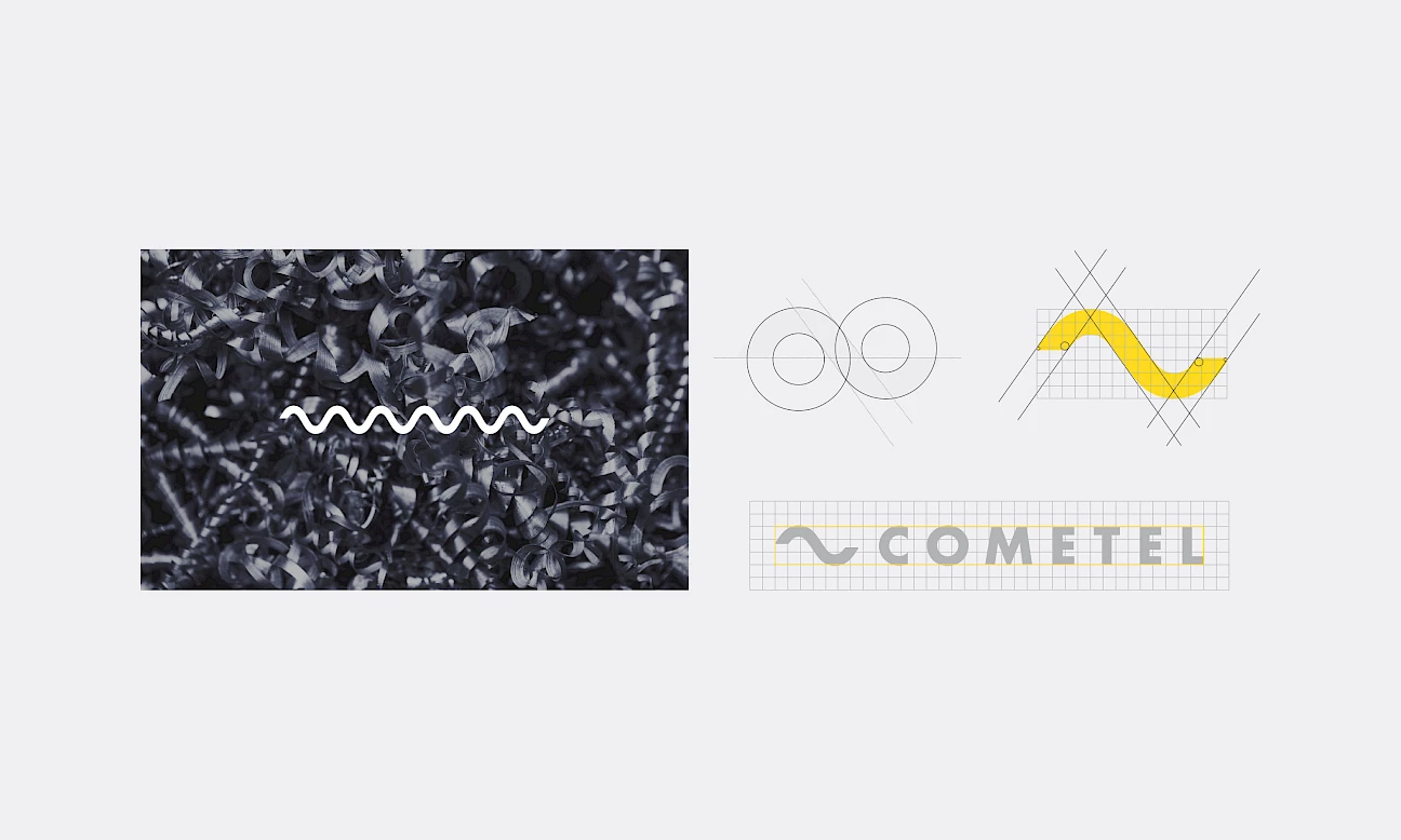 design logo technology branding cometel move 