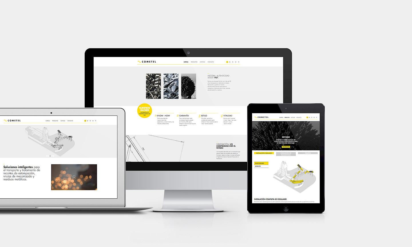 move cometel technology design web branding 