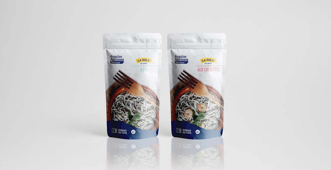seafood design packaging branding aguinaga angulas move 