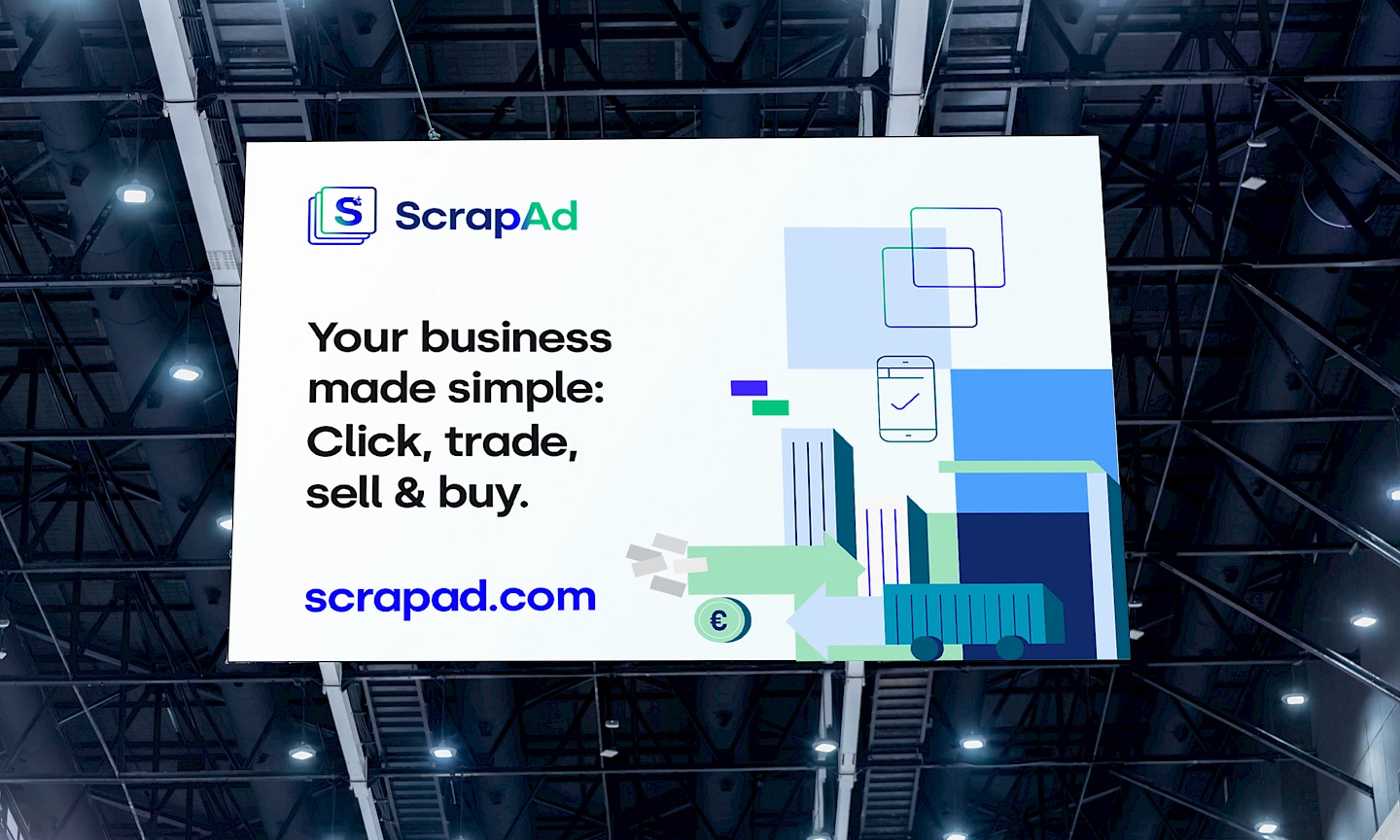 ad move scrapad industrial scrap pavilion slider digital branding branding webapp 